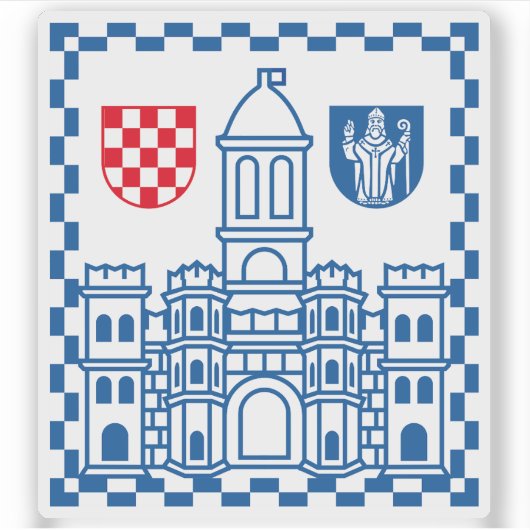 Wapen van Split, Kroatië Sticker (Voorkant)
