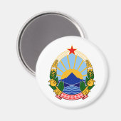 Wapen van SR Macedonië Magneet (Voorkant / Achterkant)