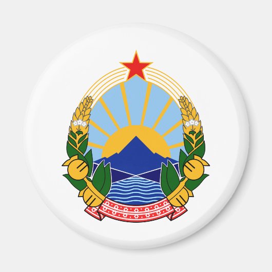Wapen van SR Macedonië Magneet (Voorkant)