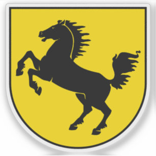 Wapen van Stuttgart, Duitsland Sticker