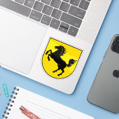 Wapen van Stuttgart, Duitsland Sticker (Laptop met iPhone)