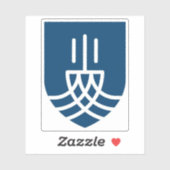 Wapen van Suðurnesjabær, IJsland Sticker (Vel)