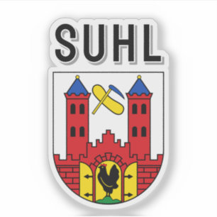 Wapen van Suhl, Duitsland Sticker