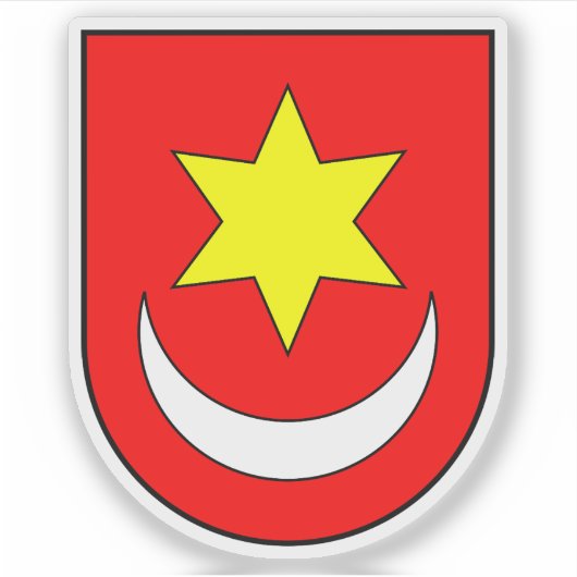 Wapen van Sveti Ivan Zelina, Kroatië Sticker (Voorkant)