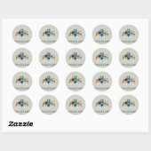 Wapen van Swaziland Ronde Sticker (Vel)