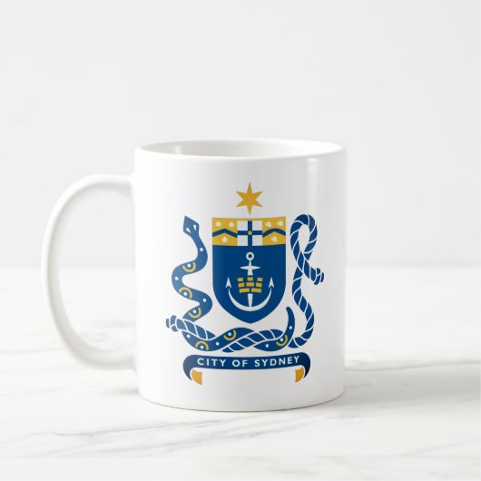 Wapen van Sydney, Australië Koffiemok (Links)