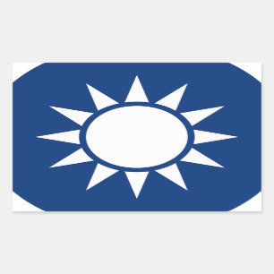 Wapen van Taiwan Rechthoekige Sticker