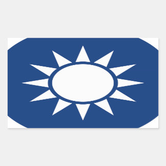 Wapen van Taiwan Rechthoekige Sticker
