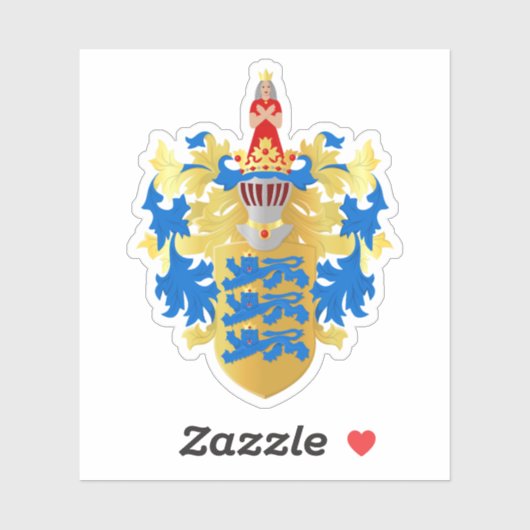 Wapen van Tallinn, Estland Sticker (Vel)