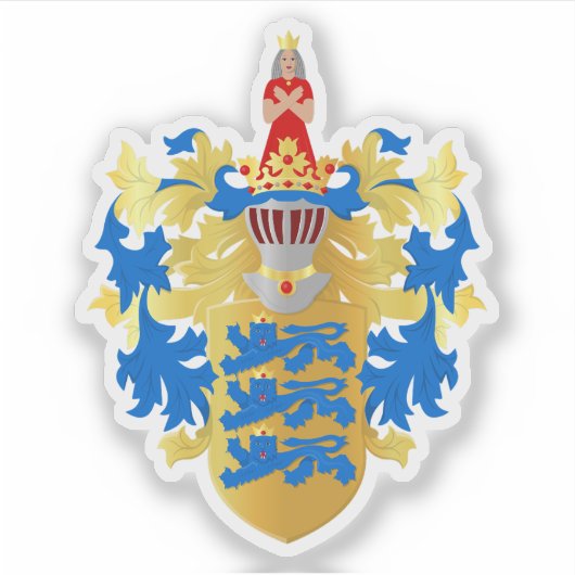 Wapen van Tallinn, Estland Sticker (Voorkant)