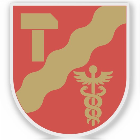 Wapen van Tampere, Finland Sticker (Voorkant)