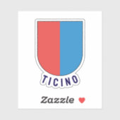 Wapen van Ticino, Zwitserland Sticker (Vel)