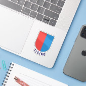 Wapen van Ticino, Zwitserland Sticker (Laptop met iPhone)