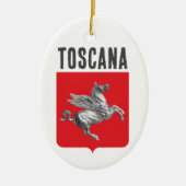 Wapen van Toscane, ITALIË Keramisch Ornament (Voorkant)
