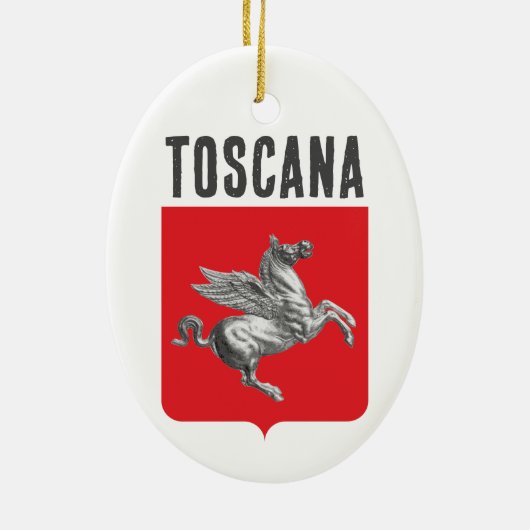 Wapen van Toscane, ITALIË Keramisch Ornament (Achterkant)