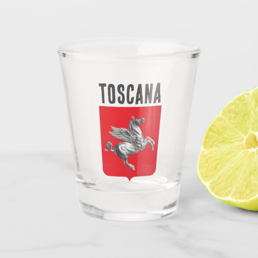 Wapen van Toscane, ITALIË Shot Glas (Voorkant)