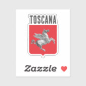 Wapen van Toscane, ITALIË Sticker (Vel)