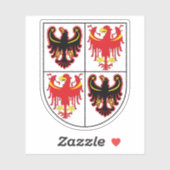 Wapen van Trentino-Zuid-Tirol, Italië Sticker (Vel)