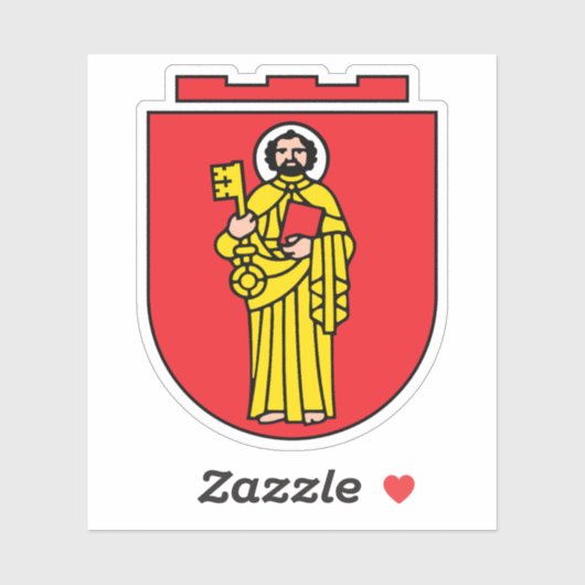 Wapen van Trier, Duitsland Sticker (Vel)