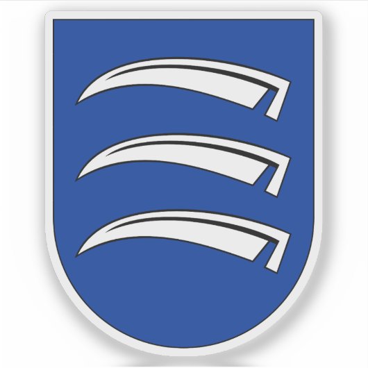 Wapen van Triesen, Liechtenstein Sticker (Voorkant)