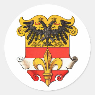 Wapen van Triëst 1467-1919 Ronde Sticker