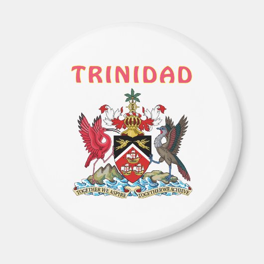 wapen van trinidad magneet (Voorkant)