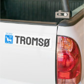 Wapen van Tromsø, NOORWEGEN Bumpersticker (Op Truck)