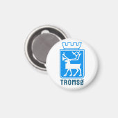 Wapen van Tromsø, NOORWEGEN Magneet (Voorkant / Achterkant)