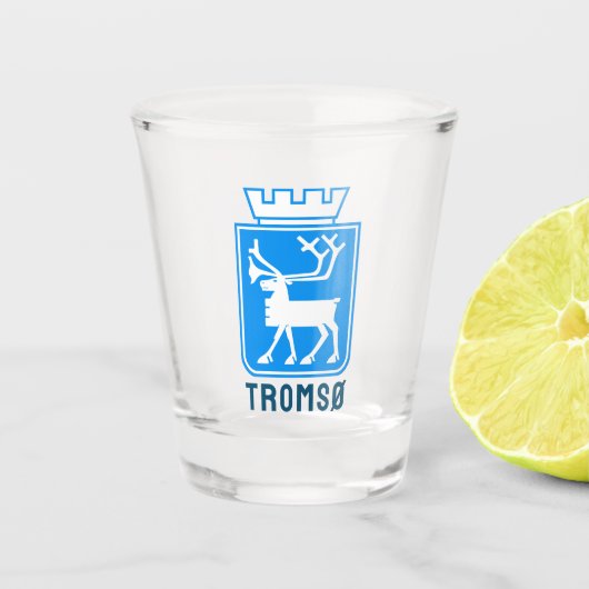 Wapen van Tromsø, NOORWEGEN Shot Glas (Voorkant)