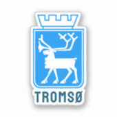 Wapen van Tromsø, NOORWEGEN Sticker (Voorkant)