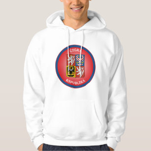 Wapen van Tsjechië Cirkelvorm Hoodie