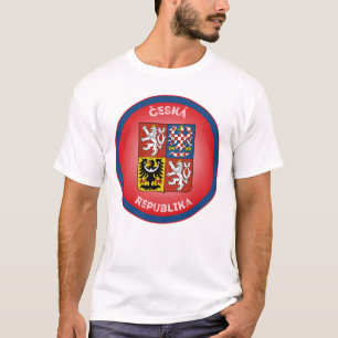 Wapen van Tsjechië Cirkelvorm T-shirt