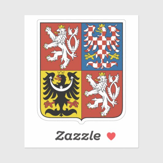 Wapen van Tsjechië Sticker (Vel)