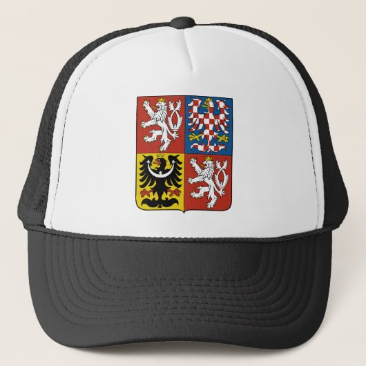 wapen van Tsjechië Trucker Pet (Voorkant)