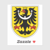 Wapen van Tsjechisch Silezië, historische regio Sticker (Vel)