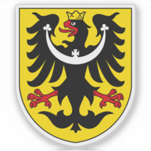 Wapen van Tsjechisch Silezië, historische regio Sticker