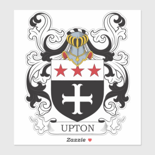 Wapen van Upton Sticker (Vel)