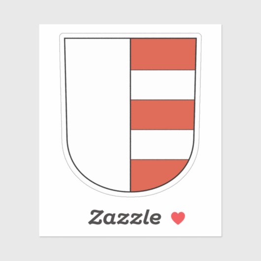 Wapen van Uster, Zwitserland Sticker (Vel)