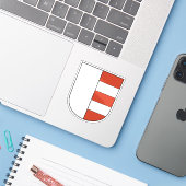 Wapen van Uster, Zwitserland Sticker (Laptop met iPhone)