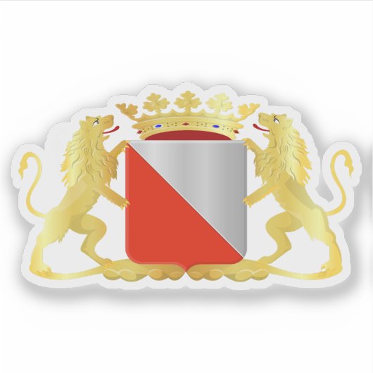 Wapen van Utrecht, Nederland Sticker (Voorkant)