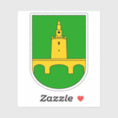 Wapen van Valpovo, Kroatië Sticker (Vel)