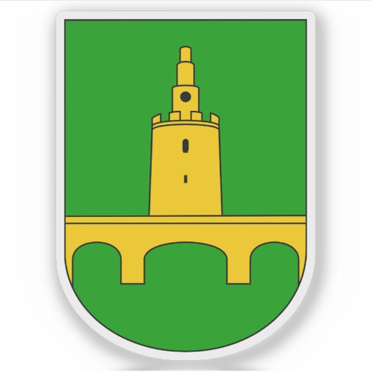 Wapen van Valpovo, Kroatië Sticker (Voorkant)