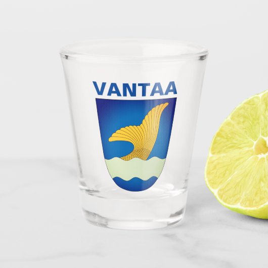 Wapen van Vantaa (Finland) Shot Glas (Voorkant)