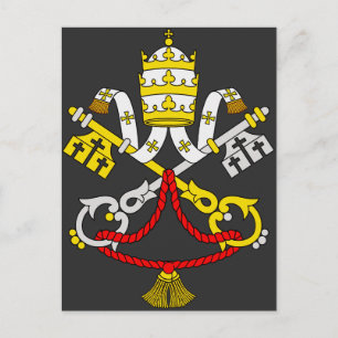 Wapen van Vaticaan Premium Fijne Kunst Embleem Briefkaart