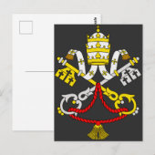 Wapen van Vaticaanstad Briefkaart (Voorkant / Achterkant)