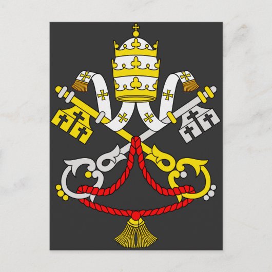 Wapen van Vaticaanstad Briefkaart (Voorkant)