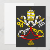 Wapen van Vaticaanstad Feestdagenkaart (Voorkant / Achterkant)