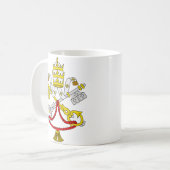 Wapen van Vaticaanstad Koffiemok (Voorkant links)