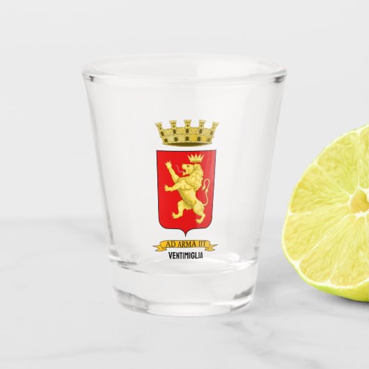 Wapen van Ventimiglia Shot Glas (Voorkant)