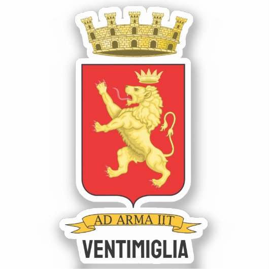 Wapen van Ventimiglia Sticker (Voorkant)